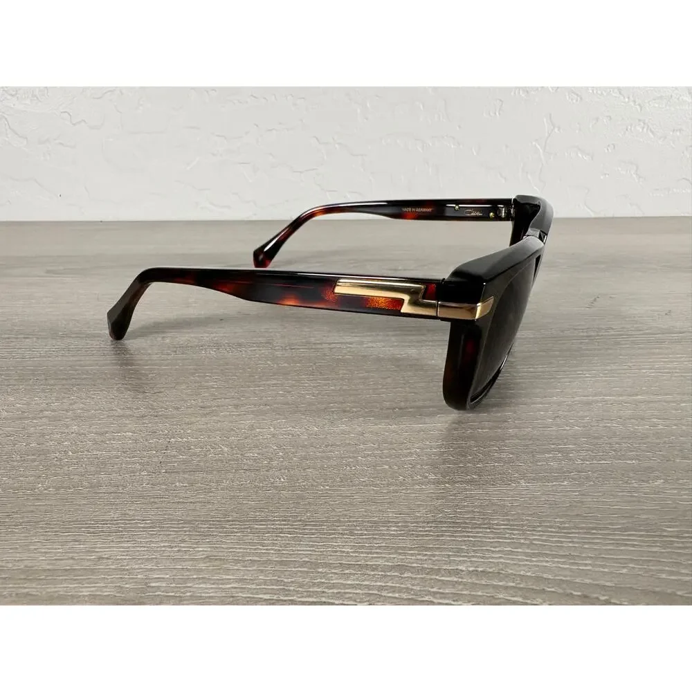 Cazal Model 8041 Tortoise Shell Black Brown‎ Unisex Sunglasses- NEW